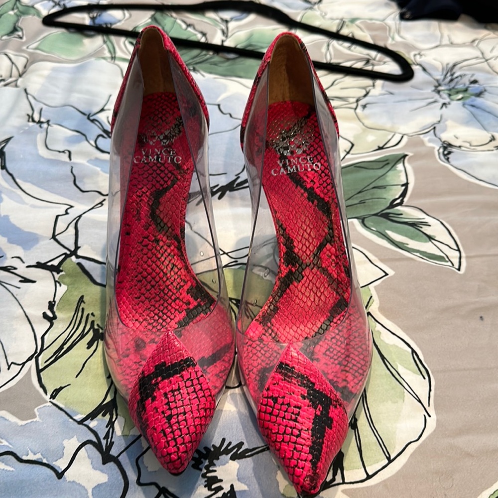 Pink and Black Heels